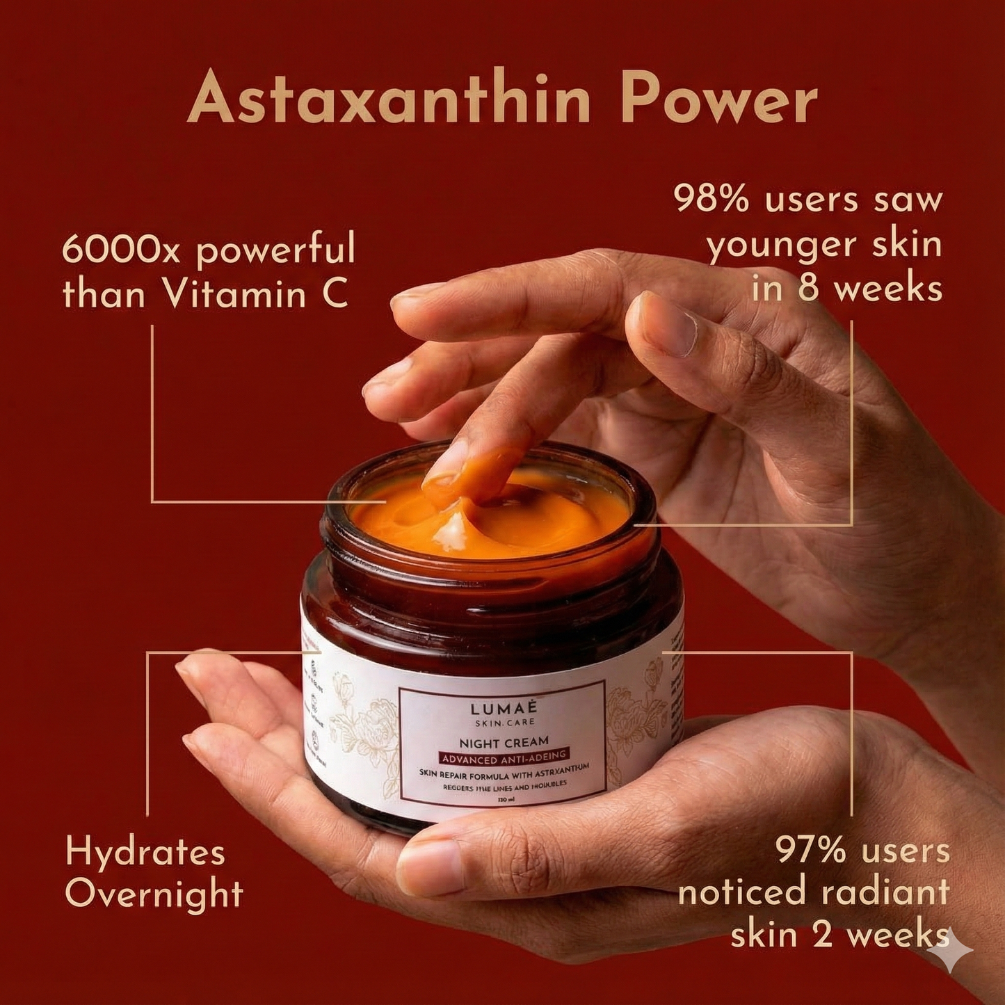 Anti-Ageing Night Cream with Astaxanthin