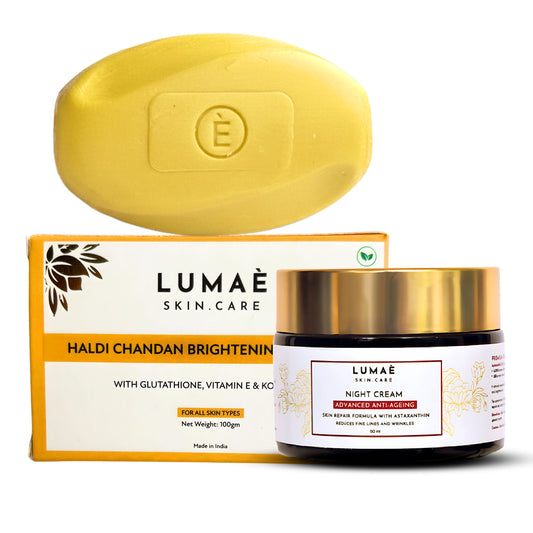 Anti-Ageing Night Cream + Glutathione Haldi Chandan Soap