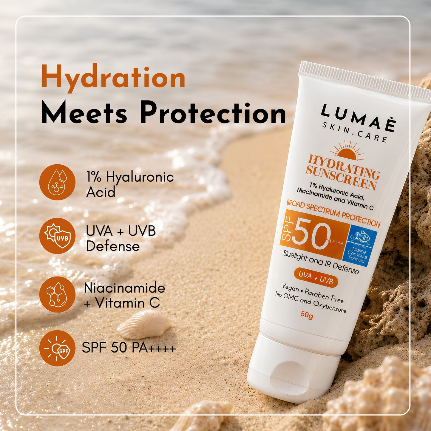 Hydrating Sunscreen with UVA + UVB Protection