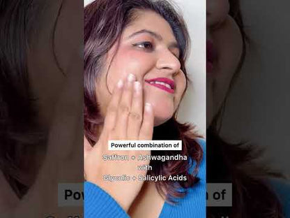 ANTI-ACNE SERUM WITH SAFFRON, ASHWAGANDHA, GLYCOLIC AND SALICYLIC ACID
